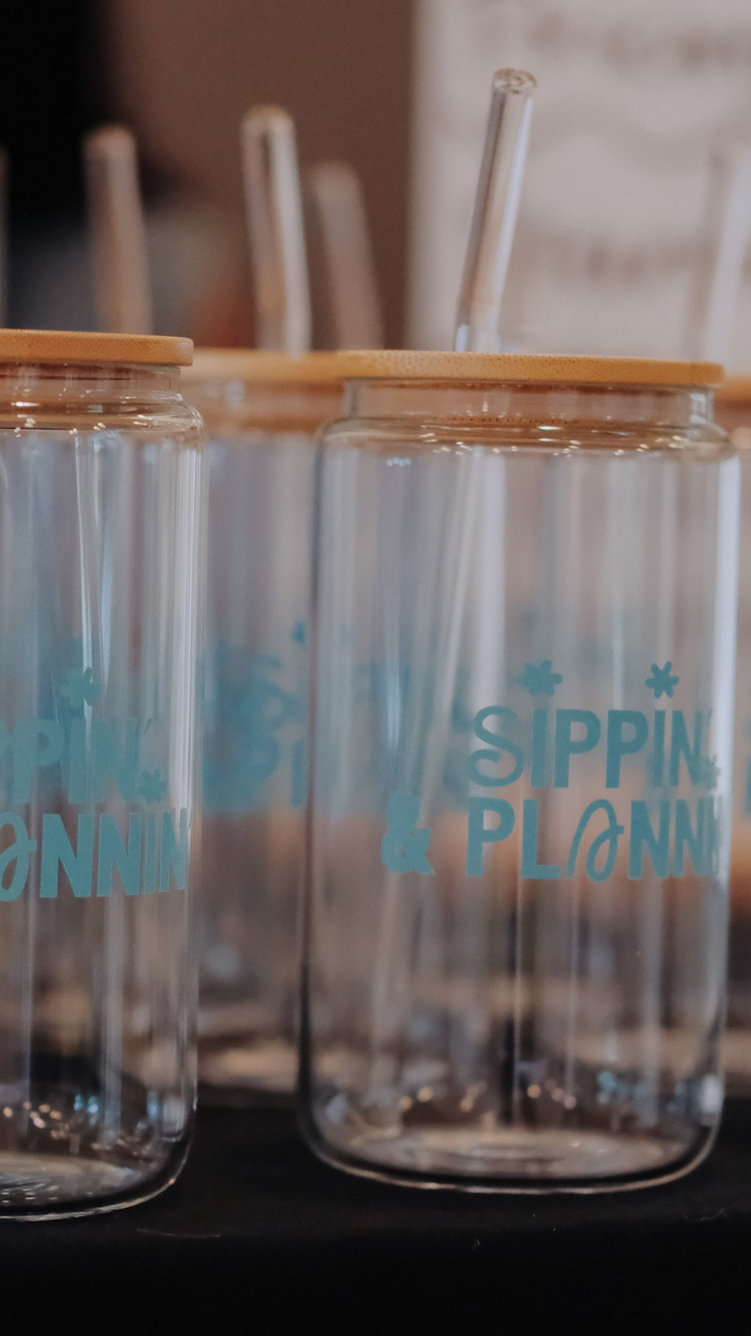Sippin & Plannin Glass Cups