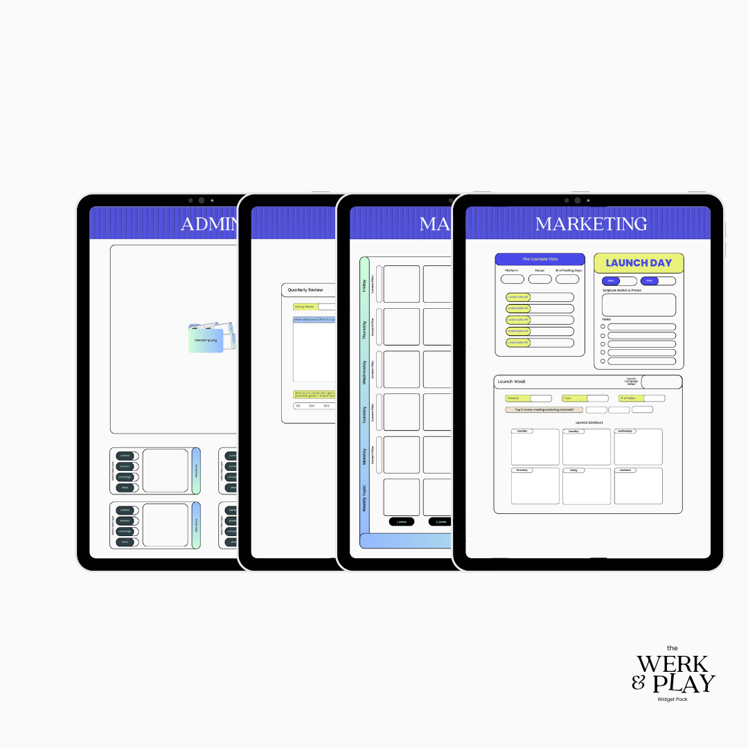 Work N Play Widget Pack — 2026 Biz Edition