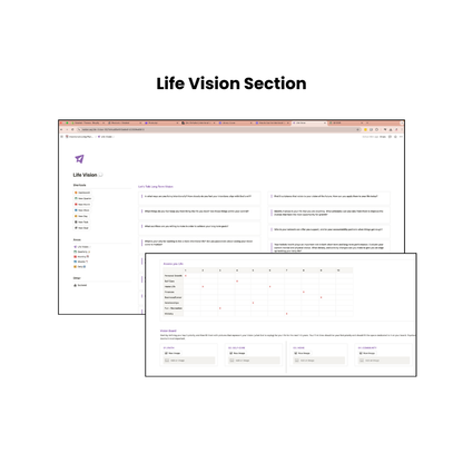 *NOTION TEMPLATE* Intentional Living Planner for Visionaries vol.3