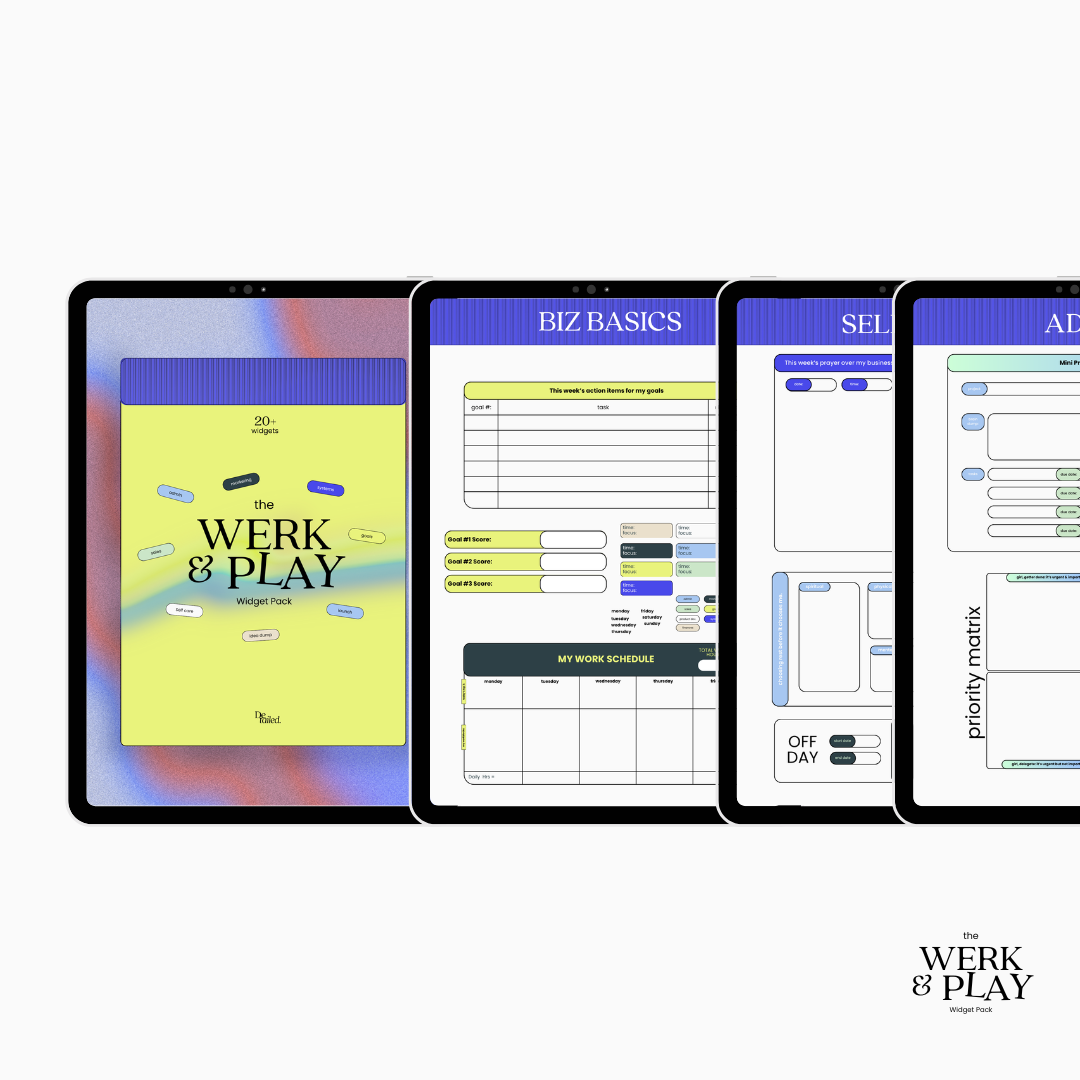 Work N Play Widget Pack — 2026 Biz Edition