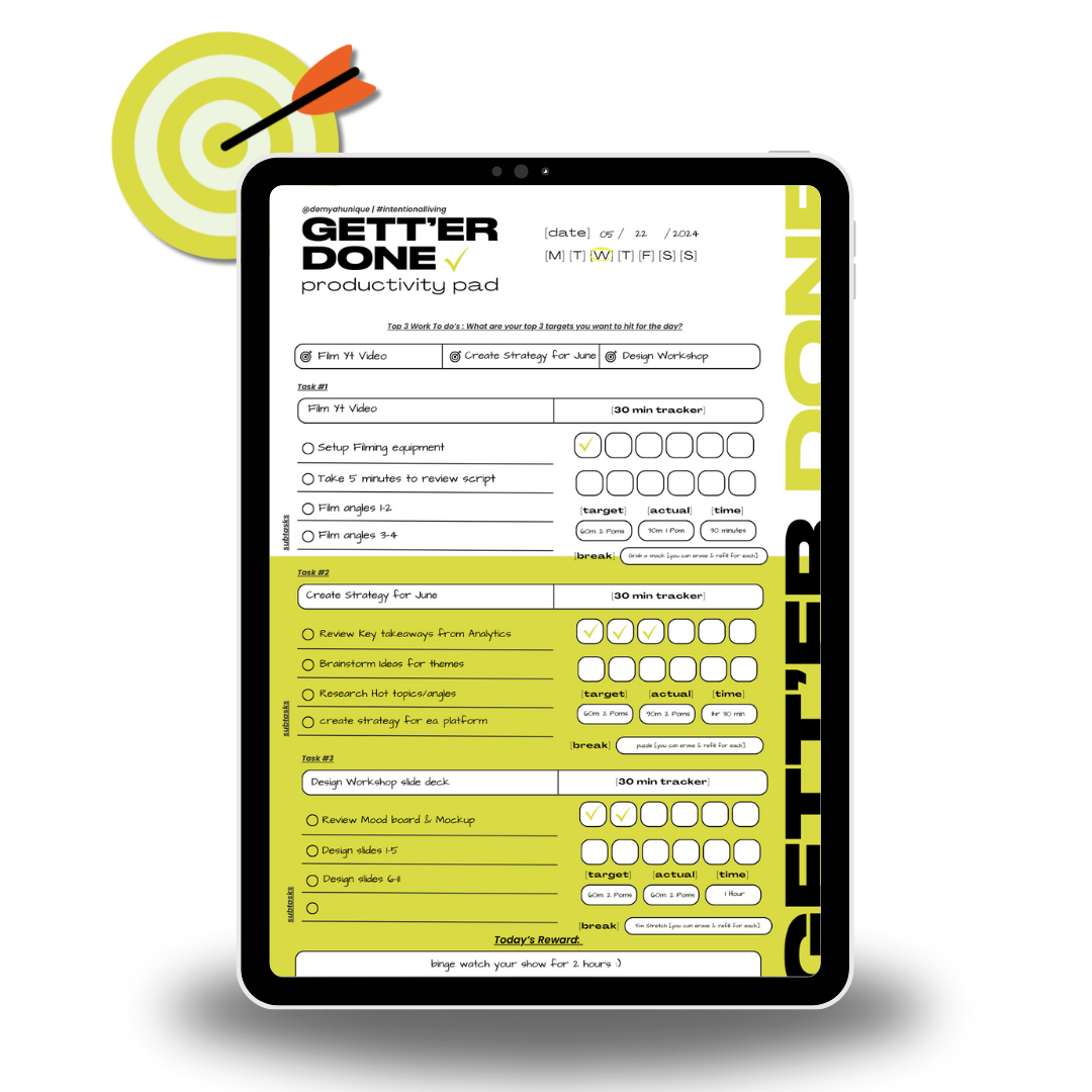 Gett'er Done Productivity Pad