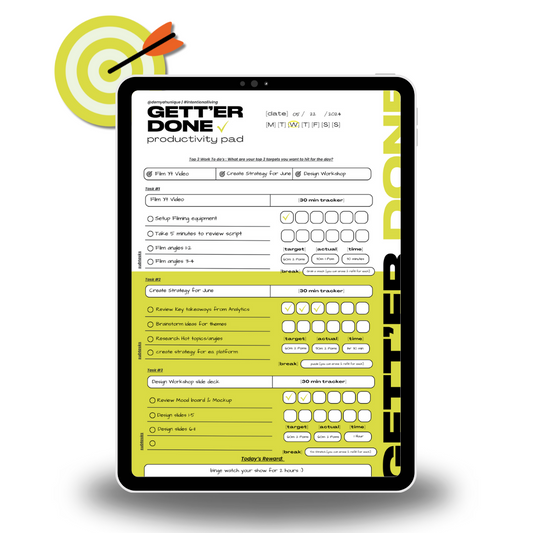 Gett'er Done Productivity Pad